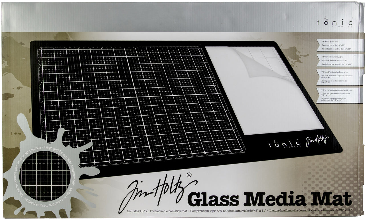 Tonic Studios Tim Holtz Glass Media Mat 23.75"X14.25" - 379628