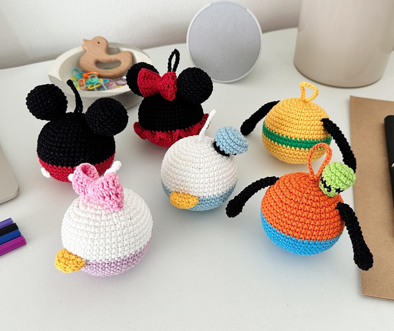 Classic Cartoon Friends Inspired Christmas Ornament Crochet Pattern Bundle PDF