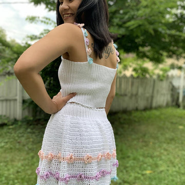 Crochet Summer Top and Skirt Set