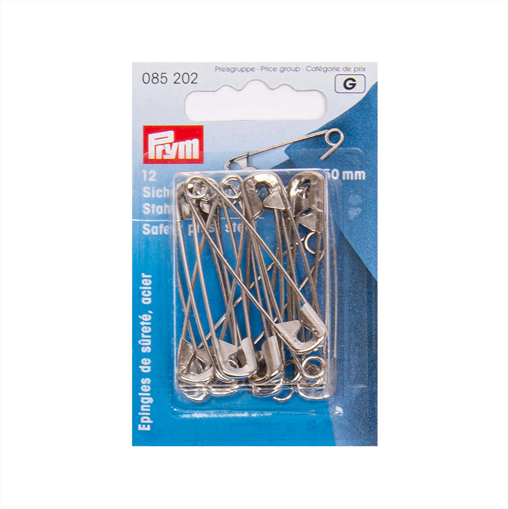 Prym Safety Pins No. 3 50mm Silver-Coloured