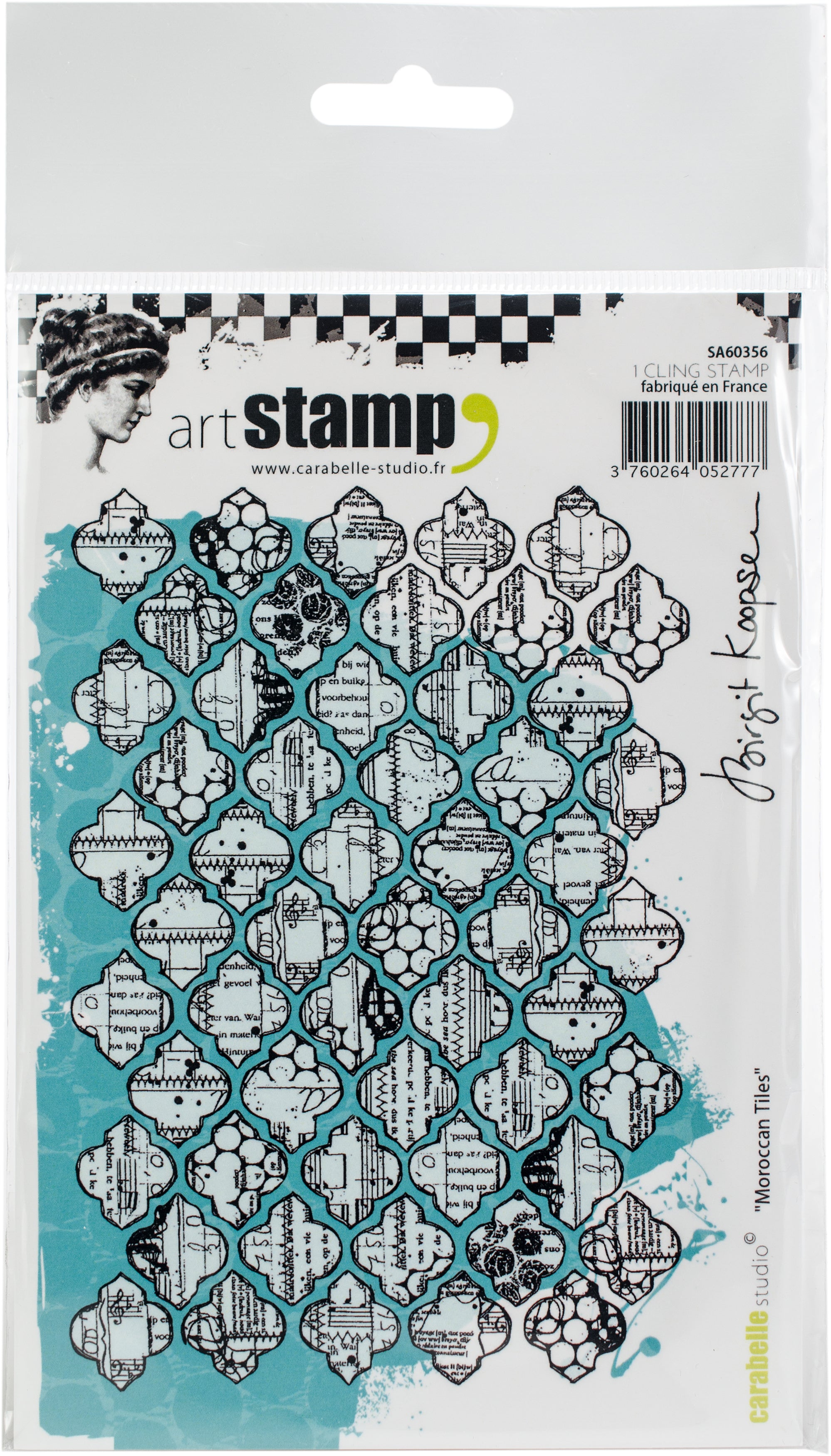 Carabelle Studio Cling Stamp A6 By Birgit Koopsen - Moroccan Tiles