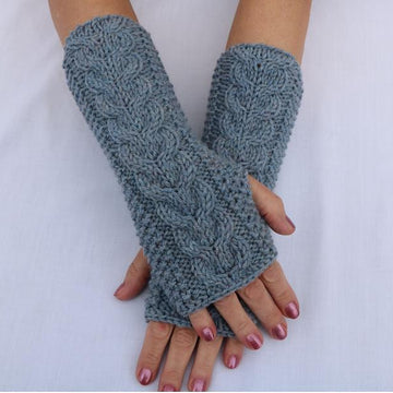 Fingerless Cable Gloves for Women.