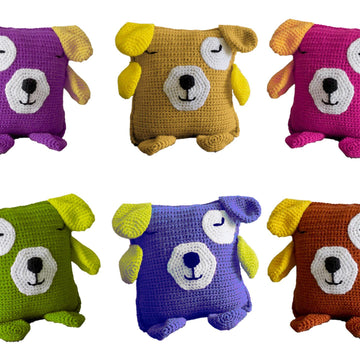 Crochet Pattern Cuddly Cushion Dog Barney!