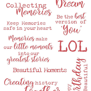 Artdeco Creations Couture Creations Steampunk Dreams Stamps - Steampunk Sentiments 4.3"X5.5"