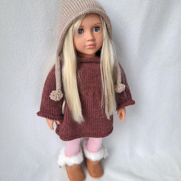 Doll Tunic and Pixie Bonnet