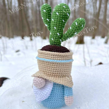 Gnome-cactus in a pot 2