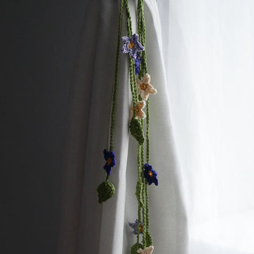 Floral curtain tie backs