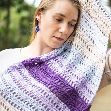 Diamond Scarf with Tassels