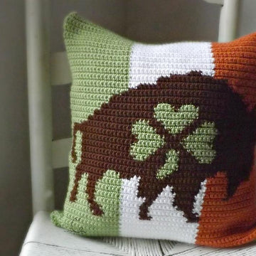 Buffalo Love Irish Pillow