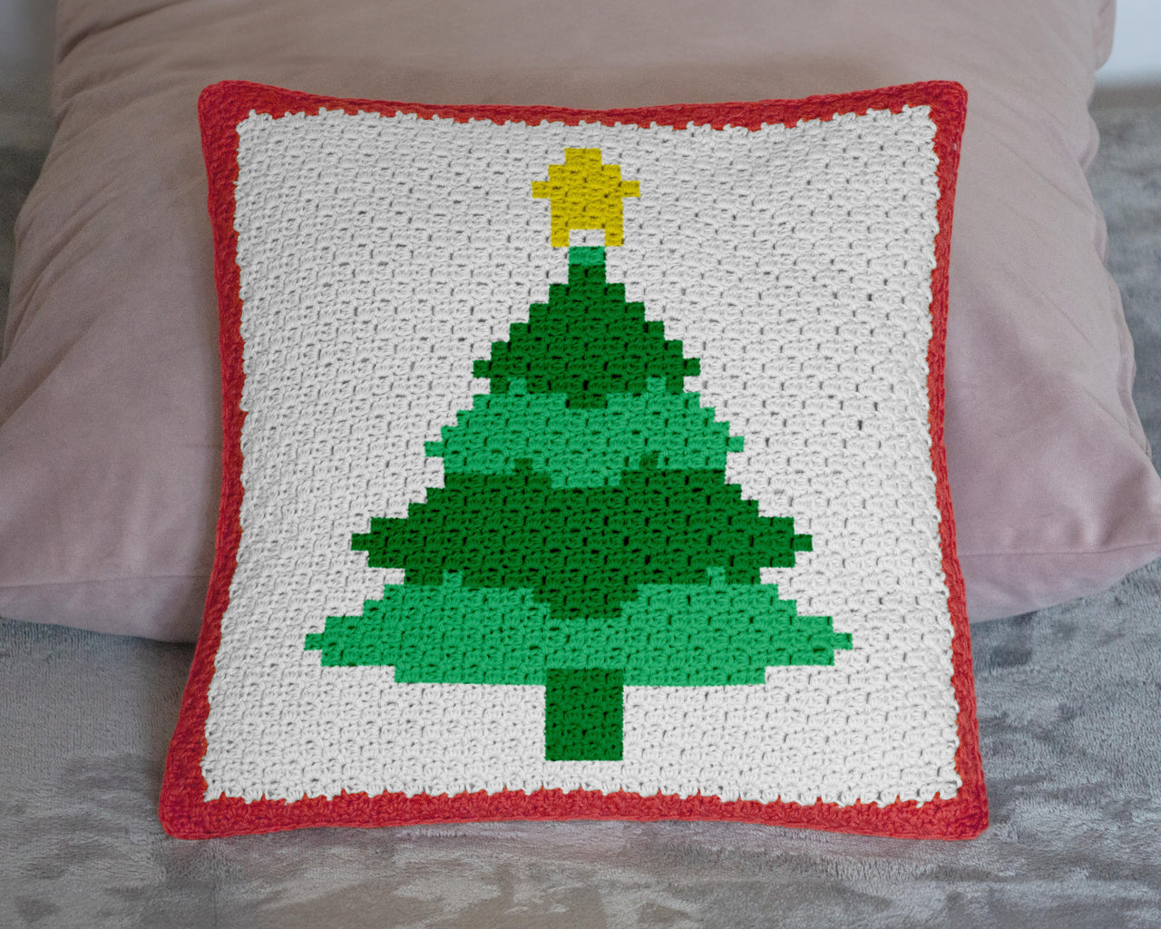 Christmas Tree Pillow Mini C2C