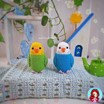 🐦 Cockatiel, Budgie & Kiskadee Amigurumi Pattern – A Colorful Tropical Trio! 🌴✨