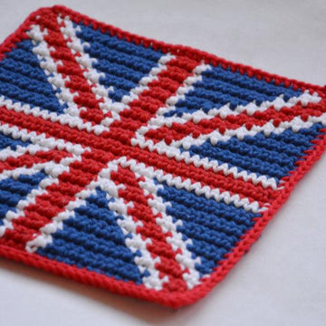 E-book Häkelanleitung Union Jack Topflappen