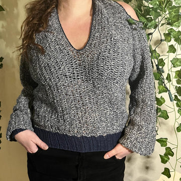 Häkelanleitung Cold-Shoulder-Sweater "Rebel Yell"