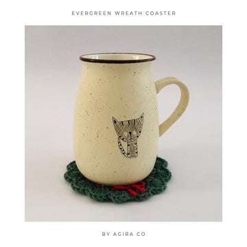 Evergreen Wreath Coaster