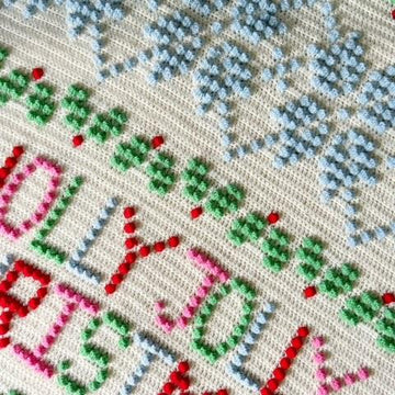 Holly Jolly Christmas Blanket
