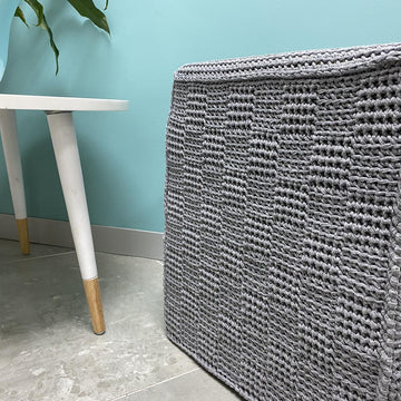 Square Crochet Ottoman