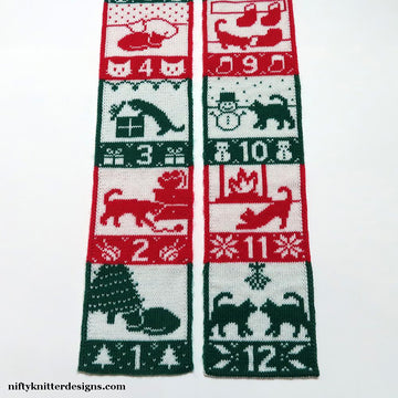 12 Cats of Christmas Scarf