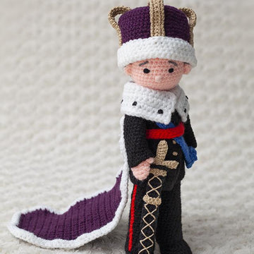 King CROCHET Doll Pattern - Advanced - UK Terminology