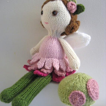Fairy Doll and Mushroom Knit Pattern Set