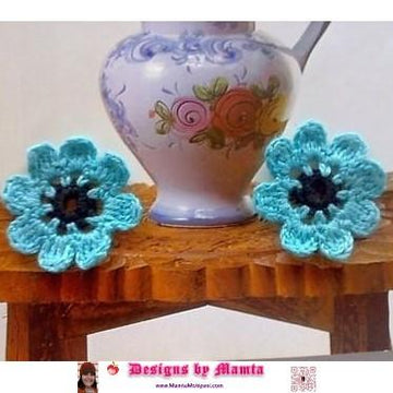 Crochet 5 Petal Flower Pattern For Beginners