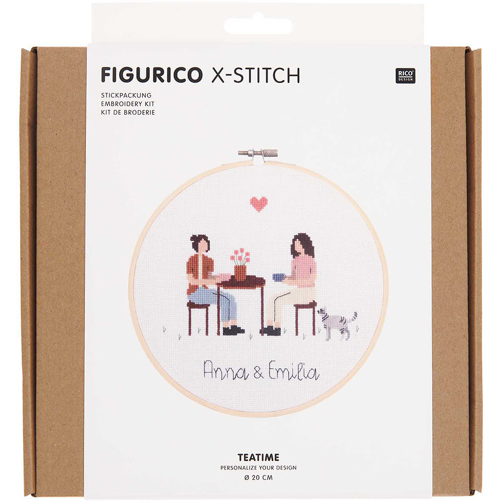 Rico Figurico Teatime Cross Stitch Kit