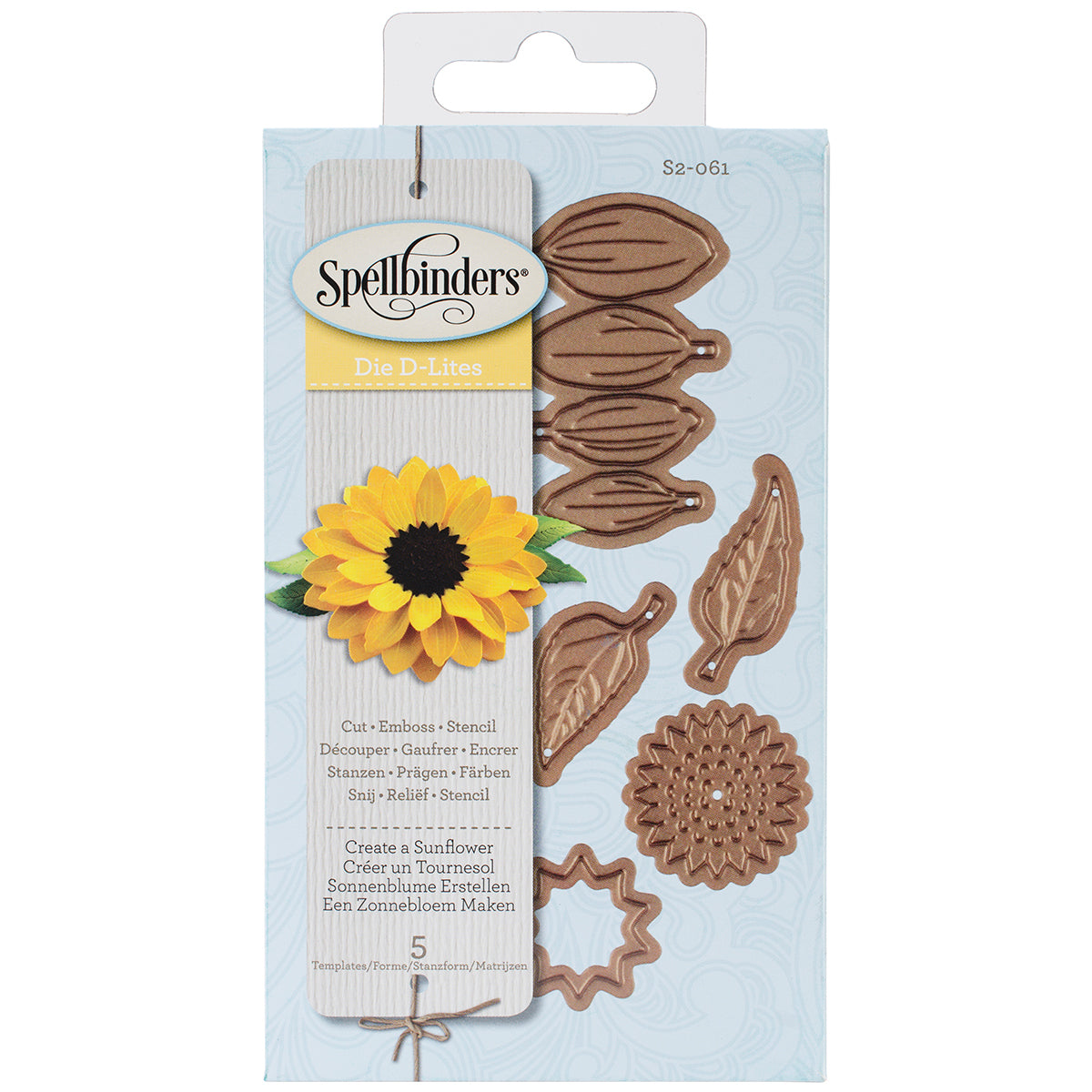 Spellbinders Shapeabilities Die D-Lites - Create A Sunflower