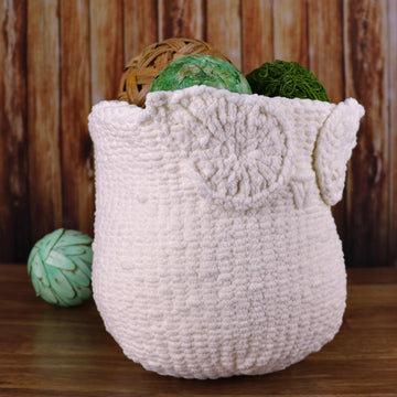 Owl Knit Basket