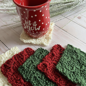 Christmas C2C Coaster Set
