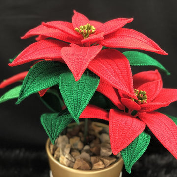 Crochet Poinsettia Pattern