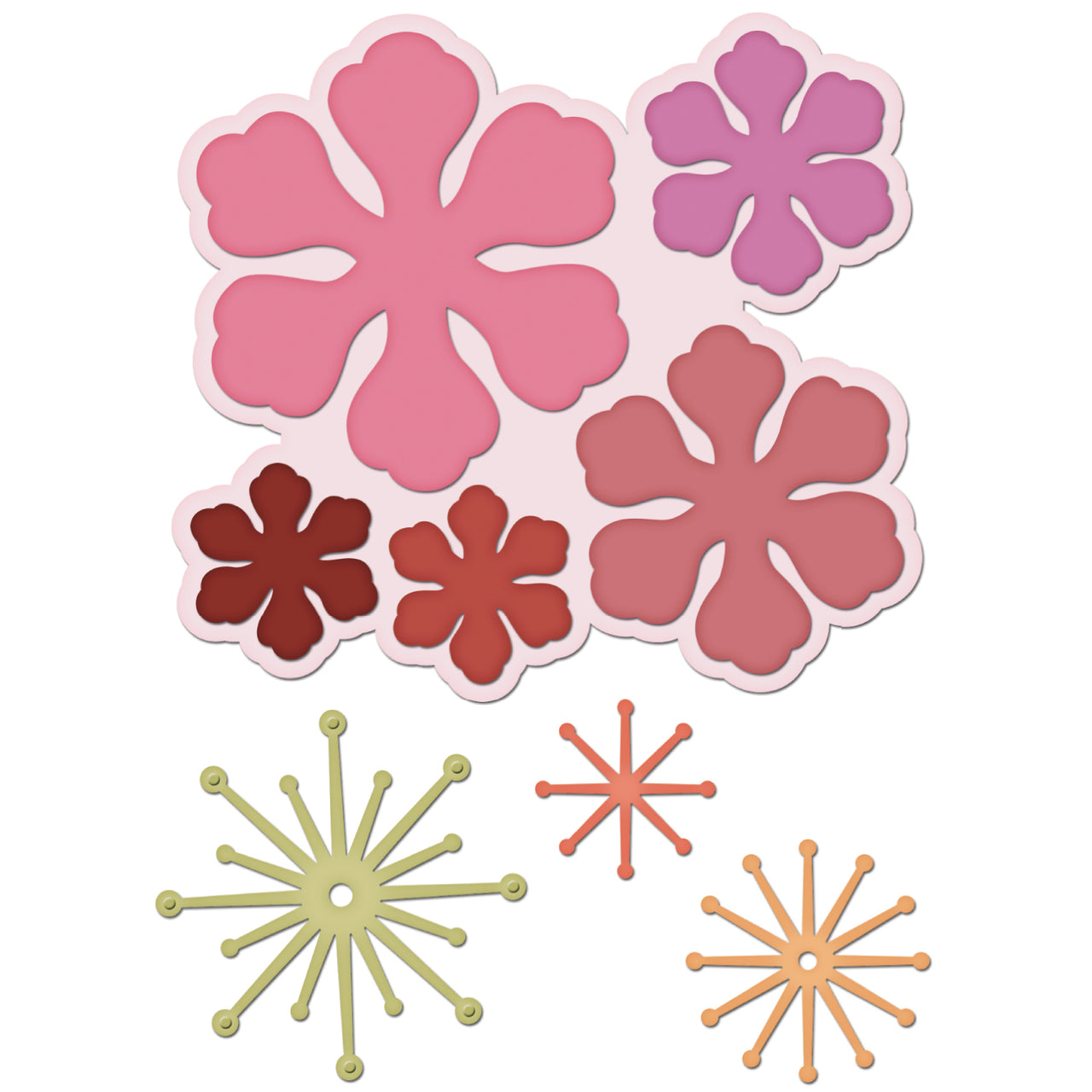 Heartfelt Creations Cut & Emboss Dies - Arianna Blooms 1" To 4.25"