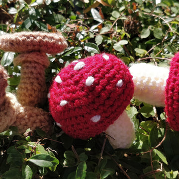 Fall Autumn amigurumi crochet Pumpkin Acorn Chestnut Leaves Maple Leaf Mushroom Pinecone Mouse Hedgehog Squirrel Garland bunting