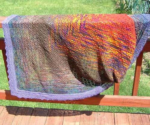 Amazing Earth Triangular Shawl