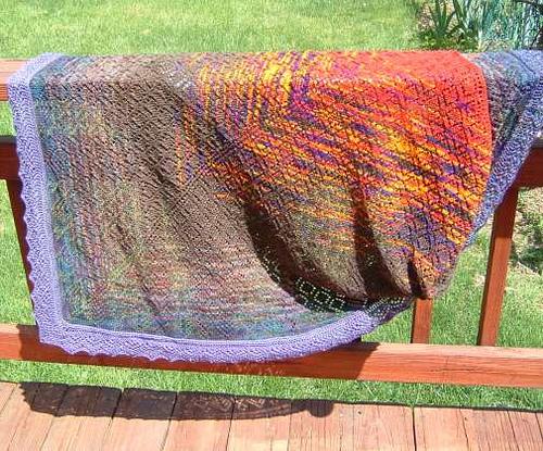 Amazing Earth Triangular Shawl