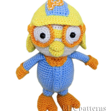 Pororo Inspired Penguin Crochet Pattern, PDF Pattern