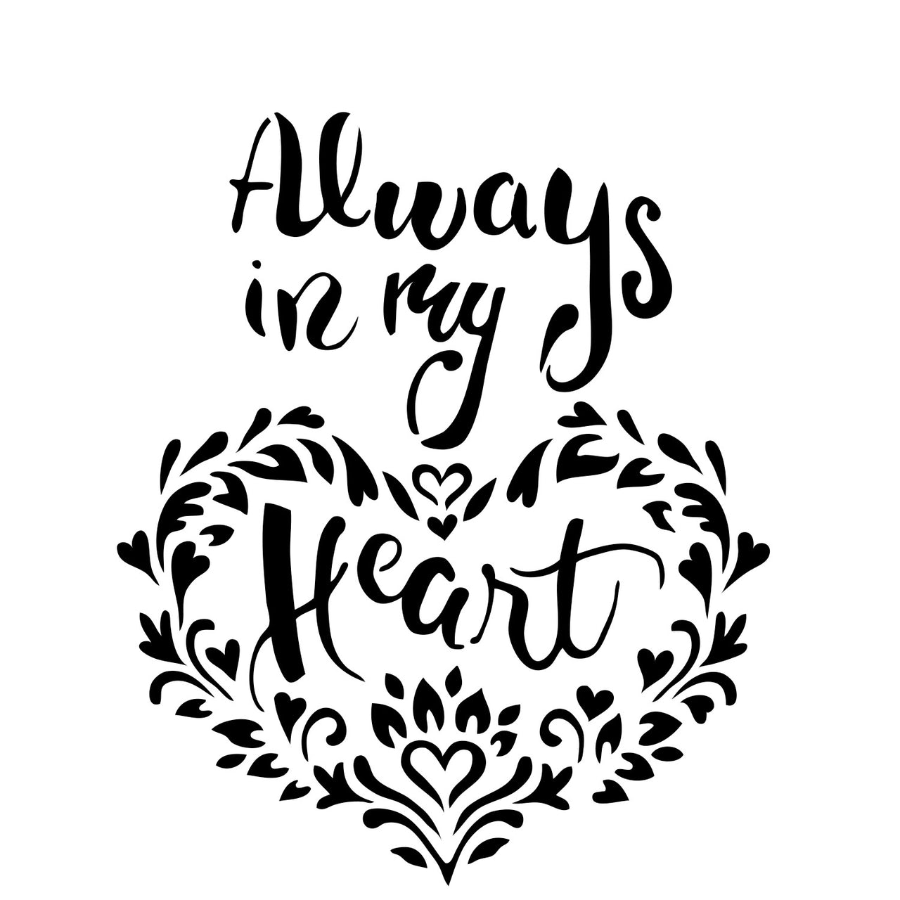The Crafter's Workshop Crafter's Workshop Template 6"X6" - In My Heart