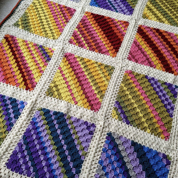 C2c Squares Temperature Blanket