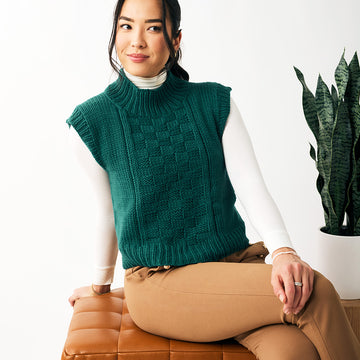 Arlon Vest in Berroco Merino 401 Chunky