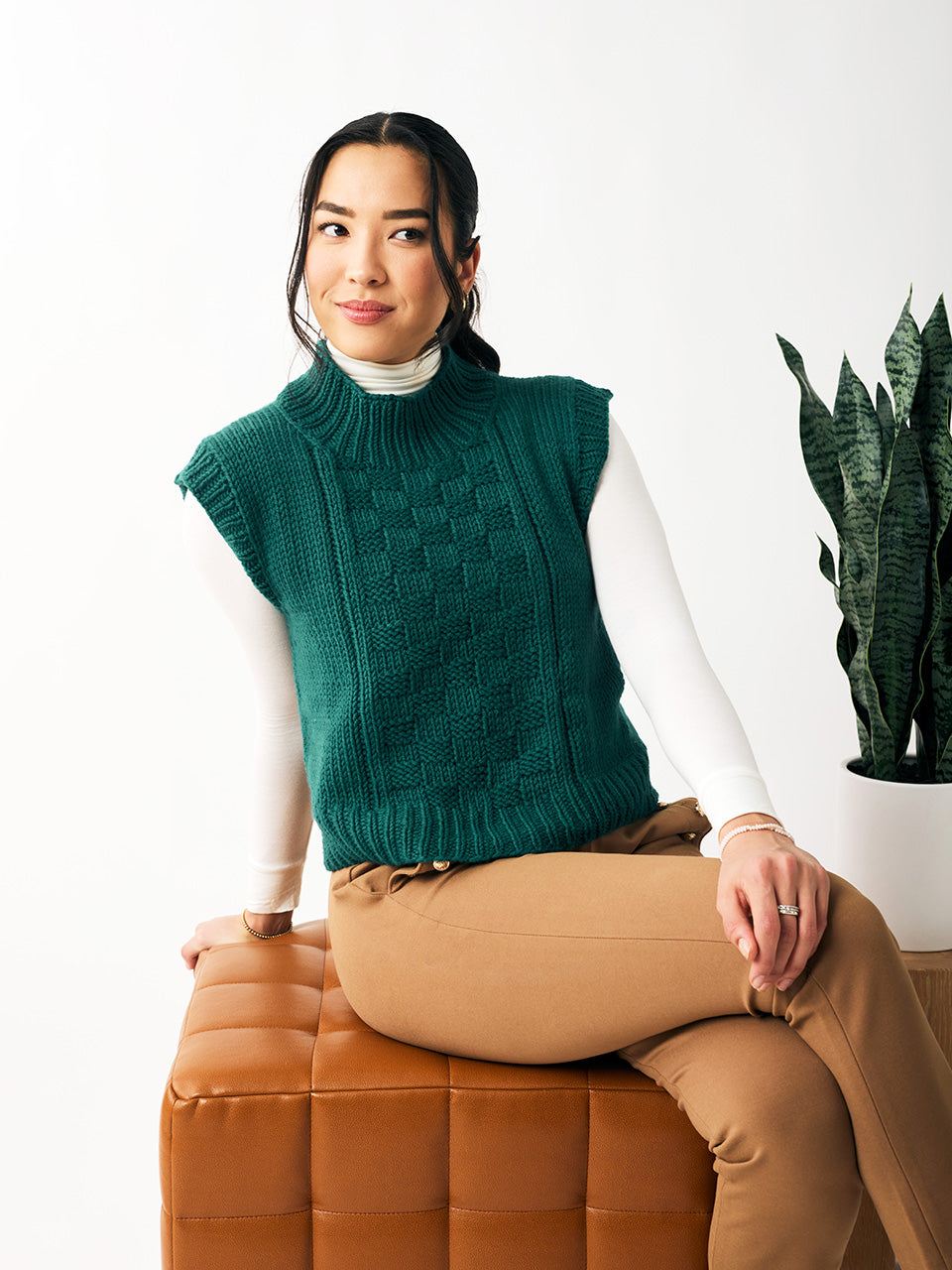 Arlon Vest in Berroco Merino 401 Chunky