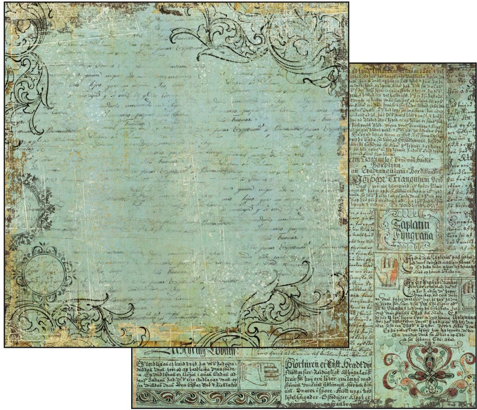 Stamperia Intl Stamperia Double-Sided Cardstock 12"X12" 10/Pkg - Alchemy Manuscript