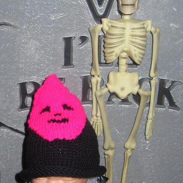Baby Pink Halloween Ghost Head Beanie