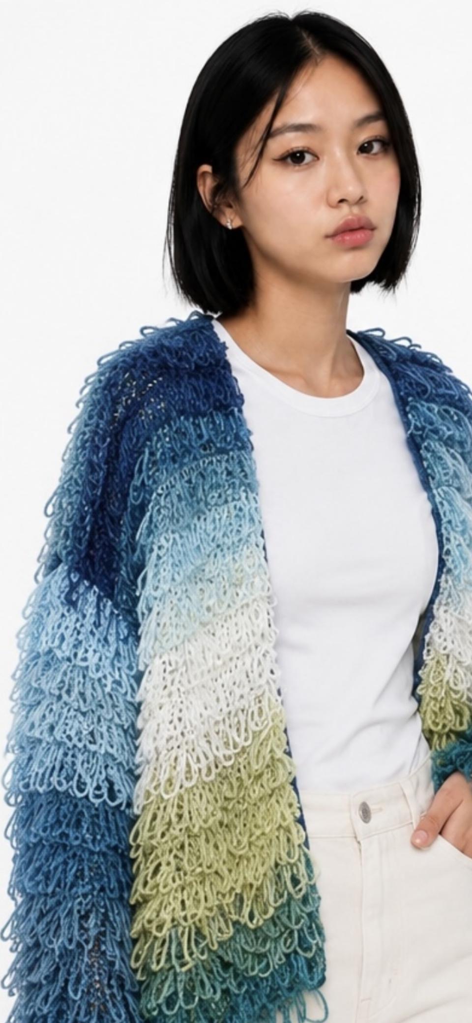 Shaggy Crochet Cardigan