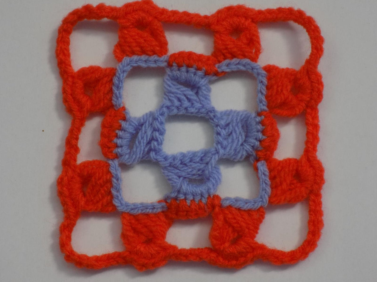 Reversible Broomstick Granny Square