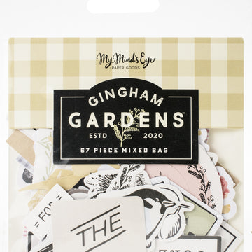 My Minds Eye Gingham Gardens Mixed Bag Cardstock Die-Cuts - 621464