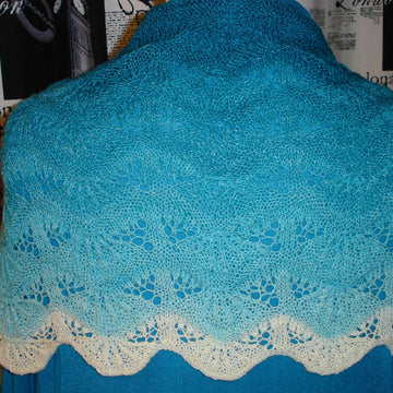 Sea Waves Lace Shawlette
