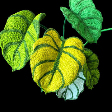 Crochet Dragon Scale Alocasia plant