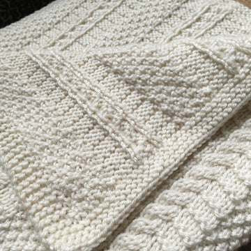 Cable Stripe Blanket Knitting Pattern