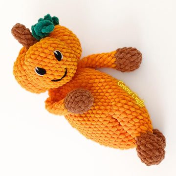 Pumpkin Lovey for Halloween - Low Sew Snuggler Crochet Pattern