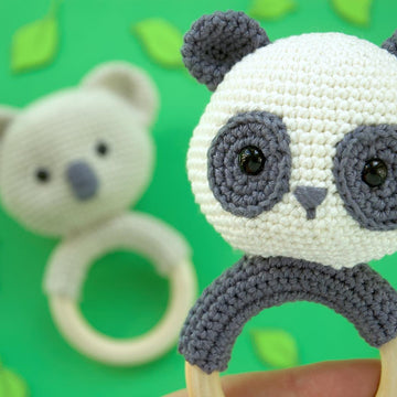 Koala & Panda Baby Rattles