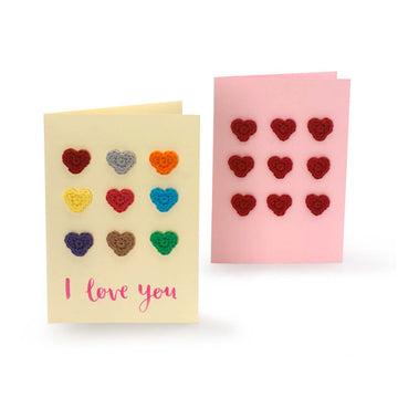 "9 of Hearts Card" - Free Crochet Pattern For Other in Paintbox Yarns Cotton DK