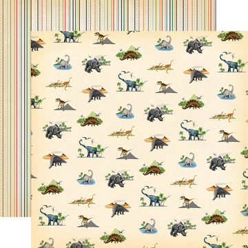 Echo Park Paper Dinosaurs Double-Sided Cardstock 12"X12" 25/Pkg - Wild & Free